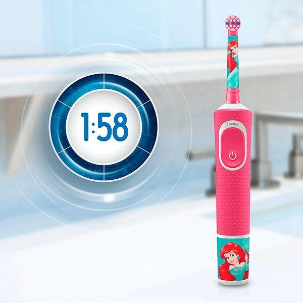 Щетка зубная электрическая Oral-B D100 Kids Princess Soft - фото 6