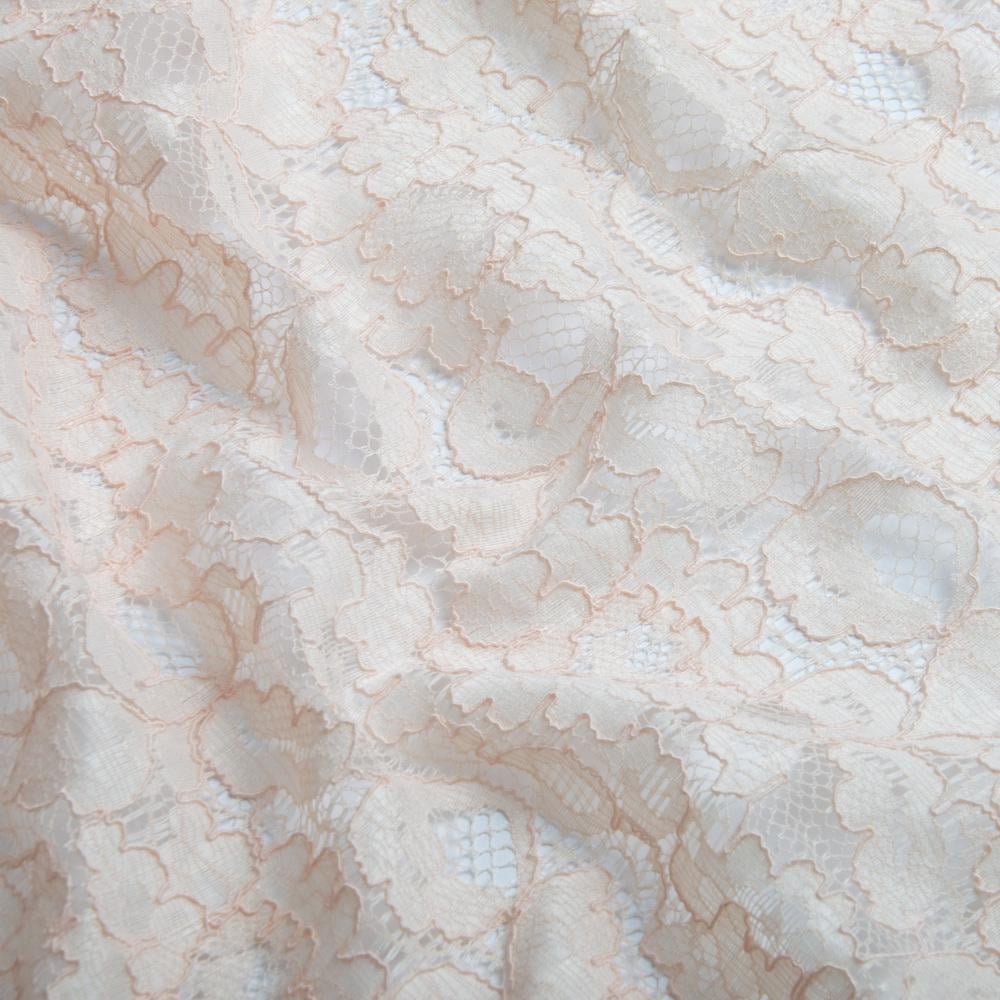 Ткань Гипюр Индонезия 2 абрикос