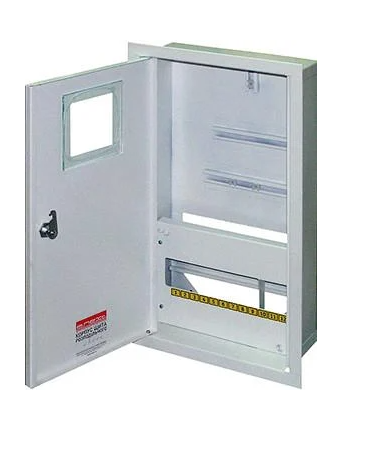 Корпус под 3-ф счетчик E.NEXT e.mbox.stand.w.f3.12.ze 12 модулей встроенный с замком металлический 425х292х120 мм (s0100072)