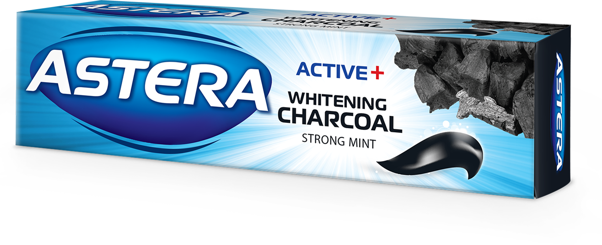 Зубна паста Astera Active + Whitening Charcoal 110 г (10757353)