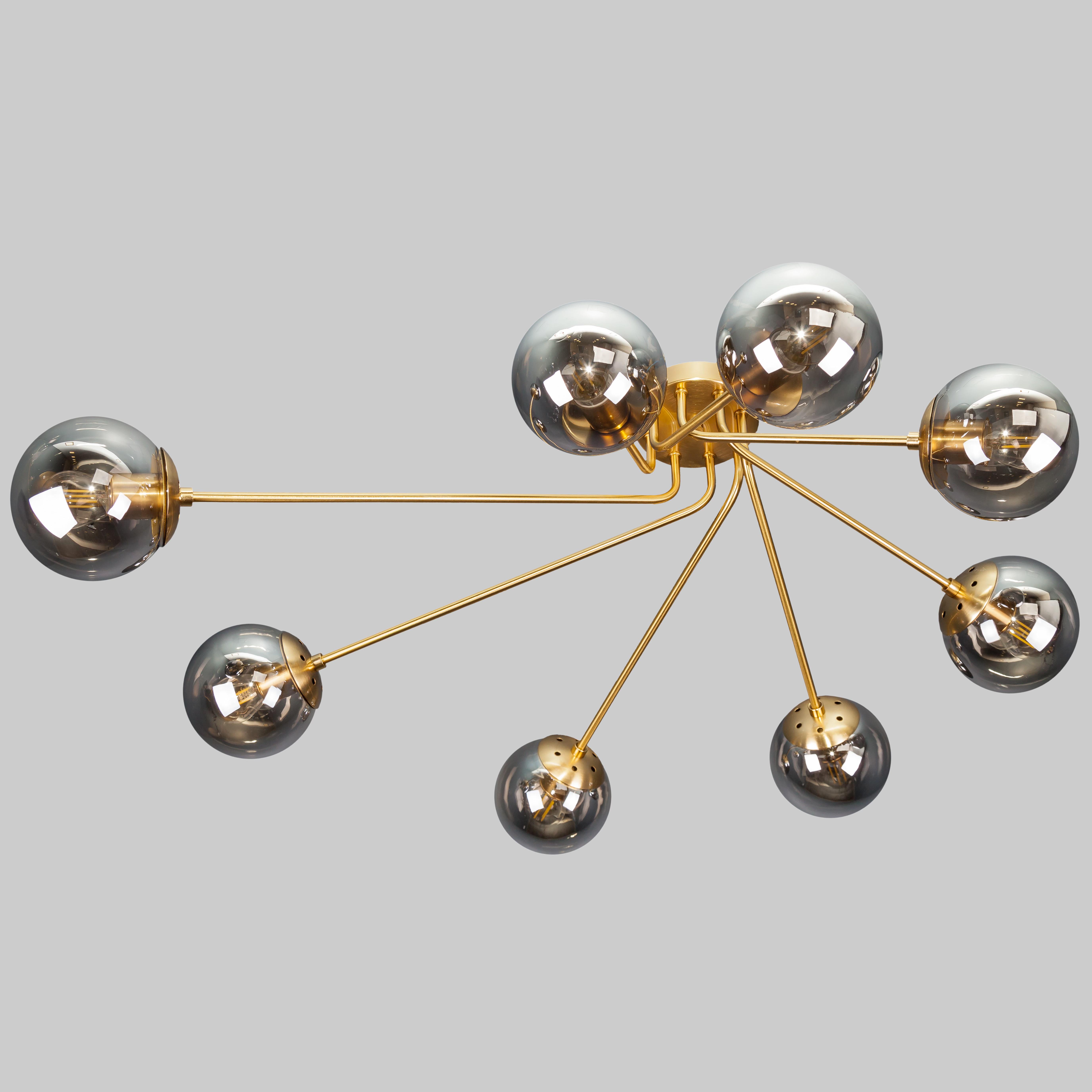 Люстра потолочная на 8 плафонов Бронзовый (52-9803-8 BRZ+BK)