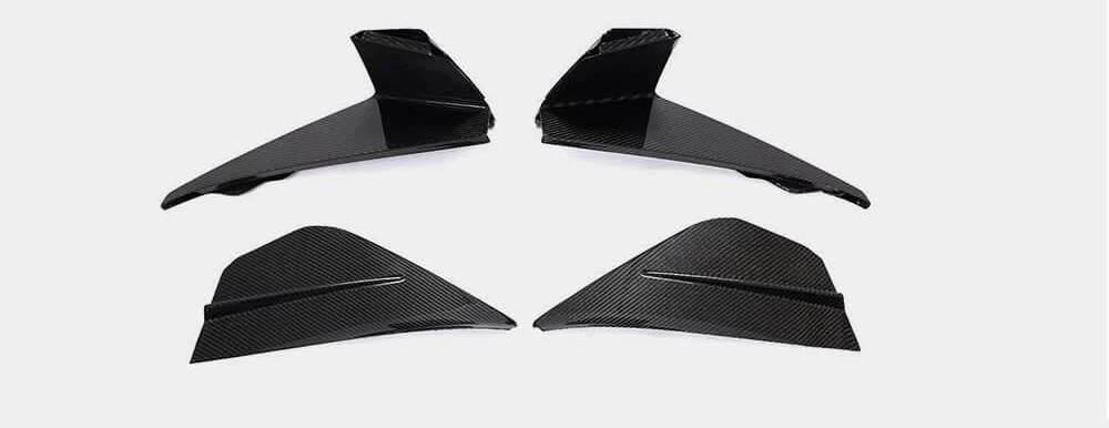 Накладки на противотуманки DDCarbon 2018-2021 для Ford Mustang 2015-2023 гг. карбон (153295)
