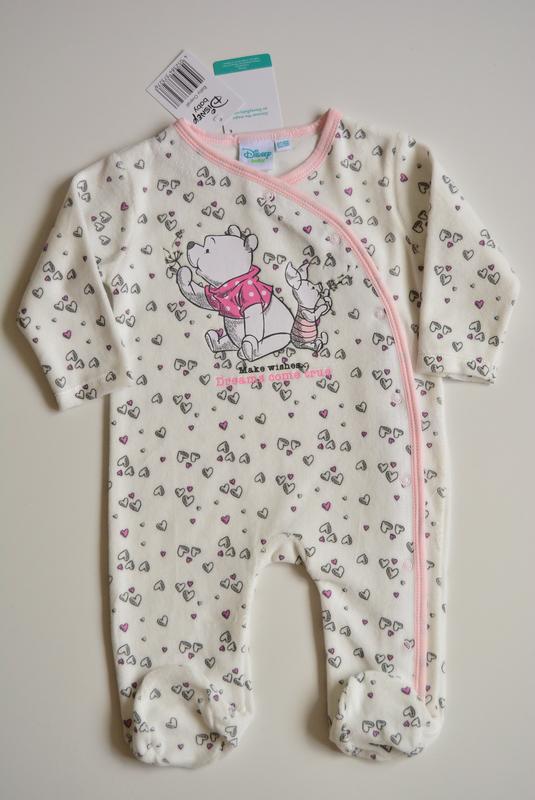 Человечек велюровый Disney D20 74-80 см Белый (P-6910806230950)