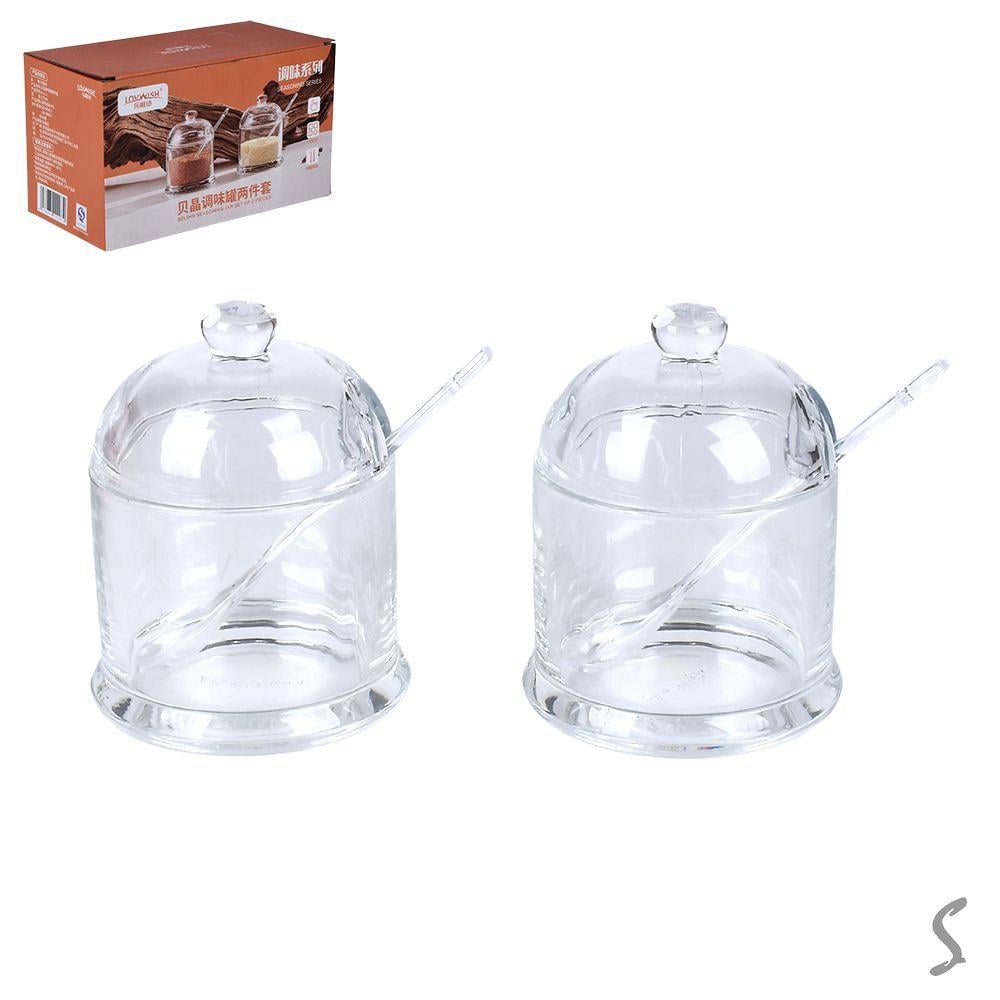 Цукорниця з ложкою 2шт/наб 270мл R10945 - фото 2 Цукорниця з ложкою 2шт/наб 270мл R10945 - фото 2