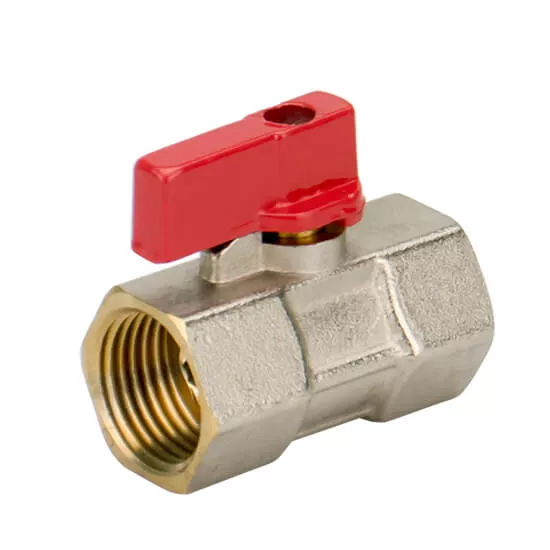 Кран шаровый Karro 1/2" ВВ бабочка Красный (SQ-1011778)