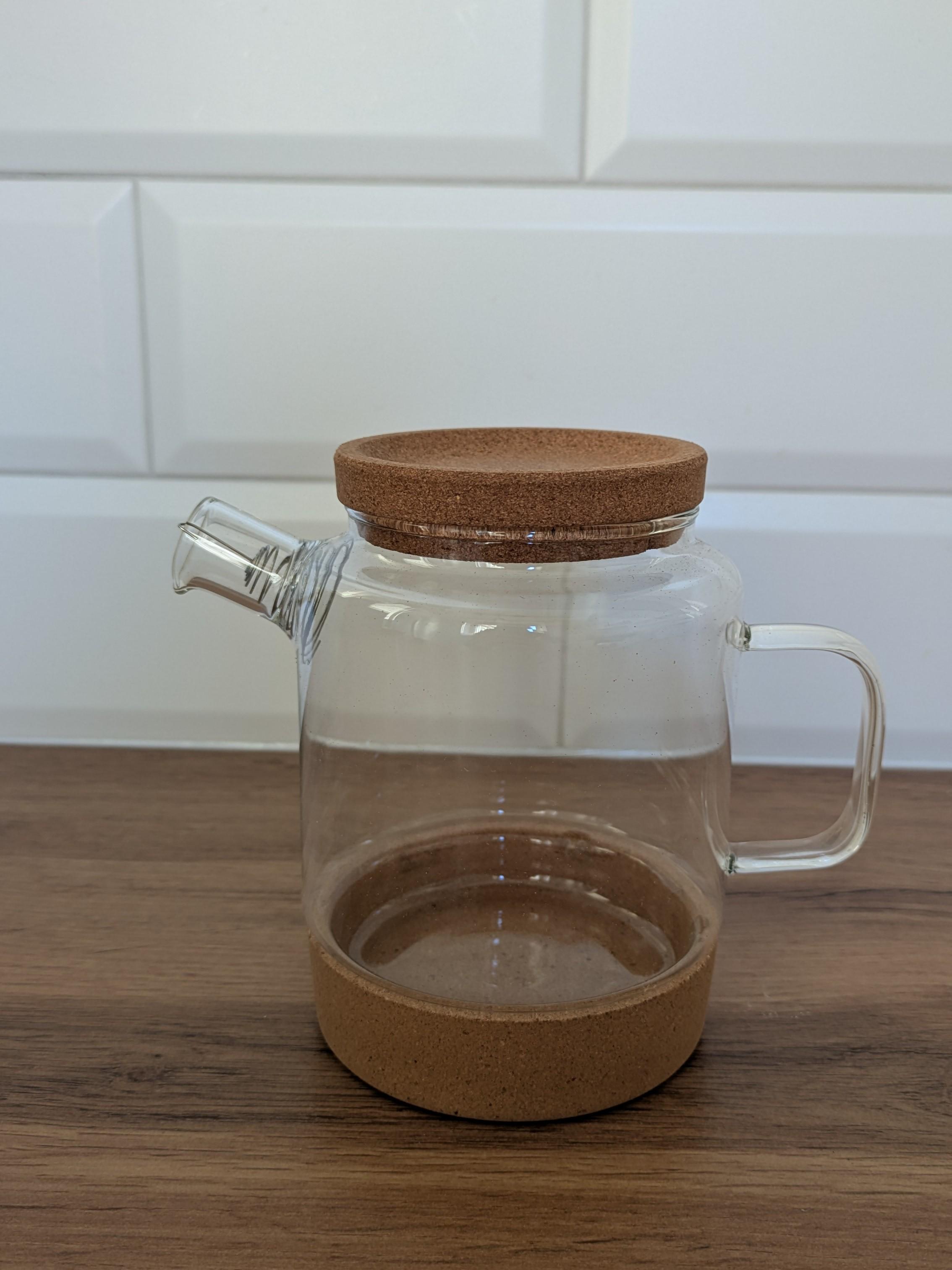 Чайник-заварник с пробковой крышкой Прозрачный (30691015)