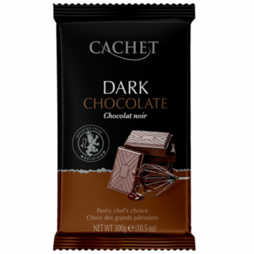 Шоколад Cachet Dark 300g какао Черный (21643)