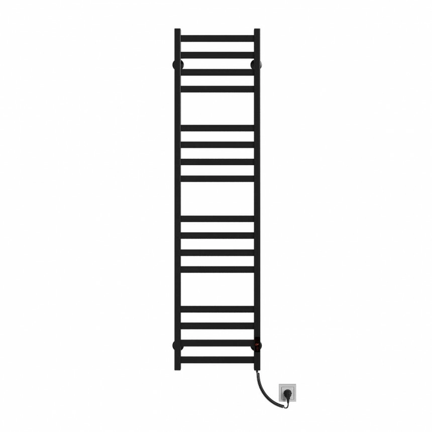 Полотенцесушитель Deffi Magnus П16 электрический Э правое подключение 400х1600 см Черный