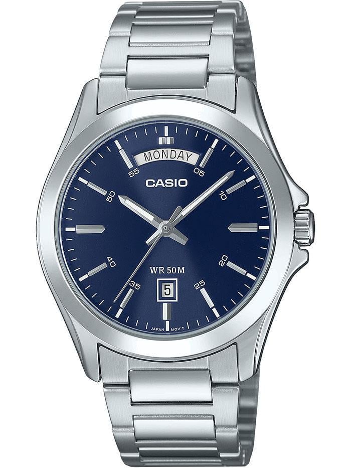 Наручний годинник чоловічий Casio MTP-1370D-2A2 Timeless Collection Синій (2824777669)