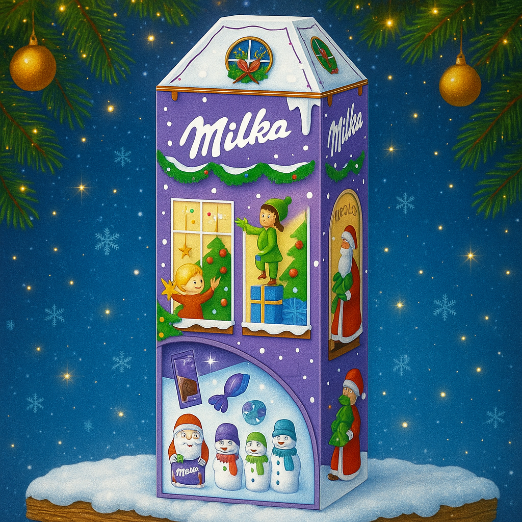 Адвент календарь Milka Домик Милка House 229 г