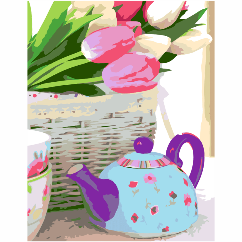 Картина по номерам Rosa Нежные тюльпаны 35х45 см (Az-258639)