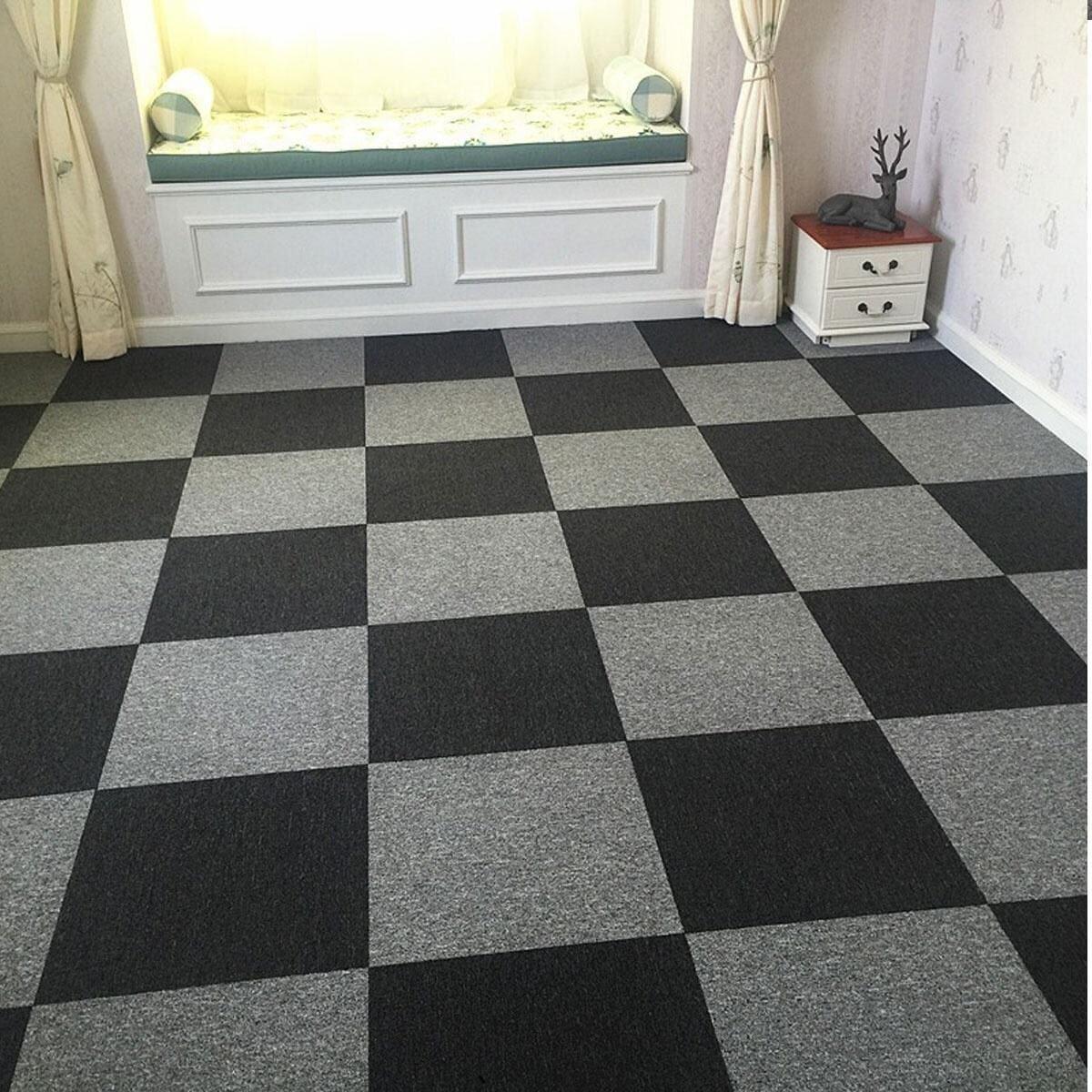 Плитка самоклеюча під ковролін 300х300х4,5 мм Чорний (SW-00001423) - фото 6