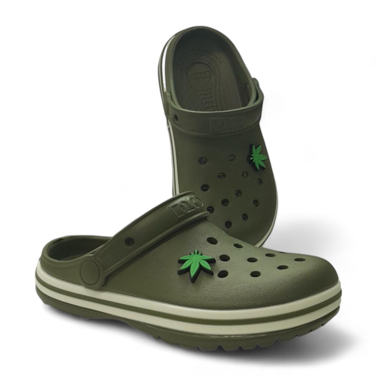 Сабо подростковые Dago Style р. 36 Хаки