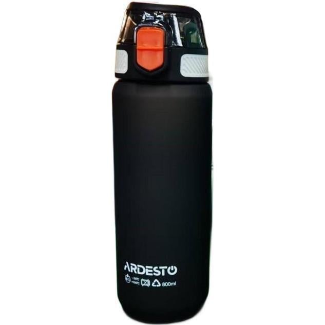 Бутылка для воды Ardesto Matte с герметичной крышкой 800 мл Черный (AR2281ML)