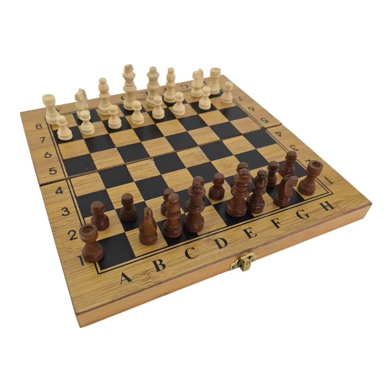 Нарди та шахи з бамбука 29х29х2,3 см (24034N) Нарди та шахи з бамбука 29х29х2,3 см (24034N)