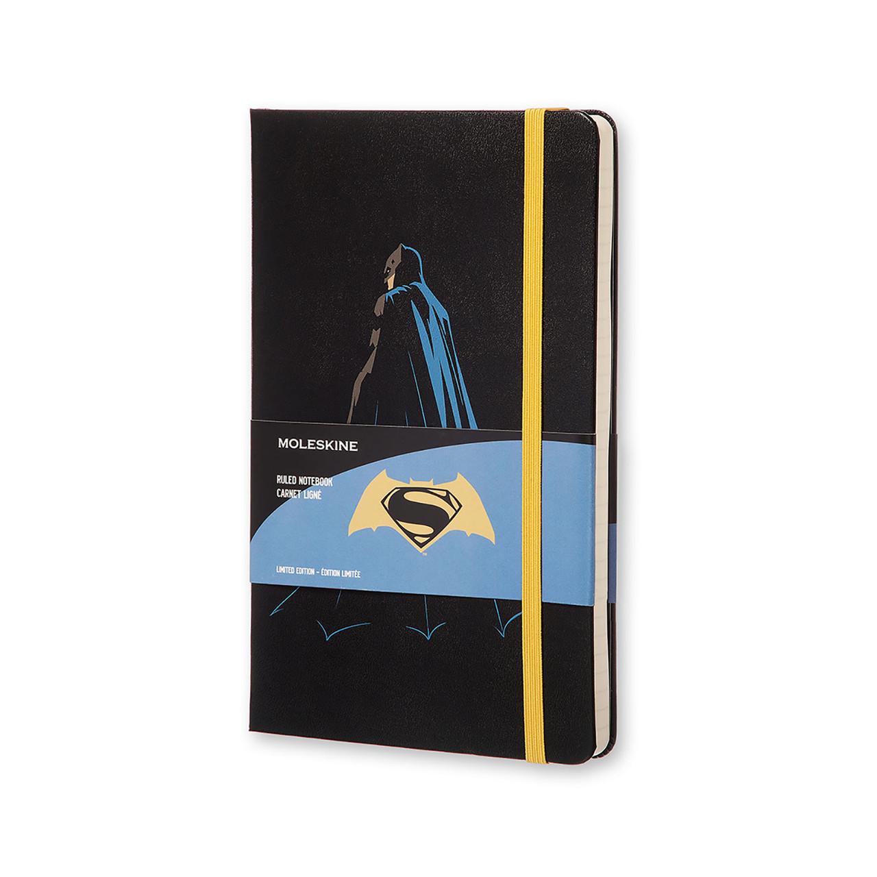 Блокнот Moleskine Limited Batman vs Superman средний 240 страниц в линейку бэтмен 13х21 см