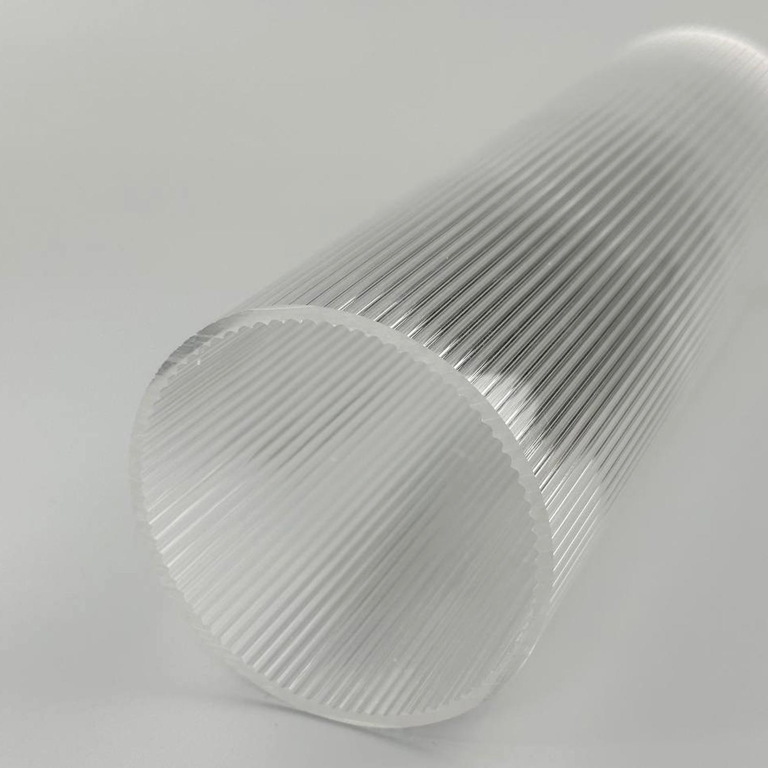 Труба светотехническая акриловая Ripple 90x1000 мм толщиной 3 мм Прозрачный - фото 3 Труба светотехническая акриловая Ripple 90x1000 мм толщиной 3 мм Прозрачный - фото 3