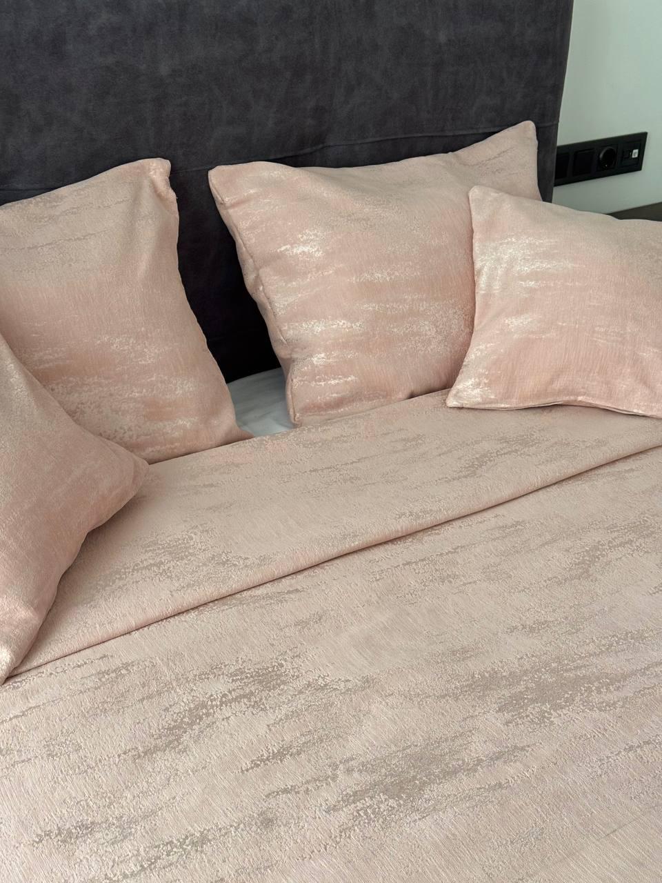 Покрывало Мрамор 200х250 см Розовый (22000-12-200x250cm) - фото 4