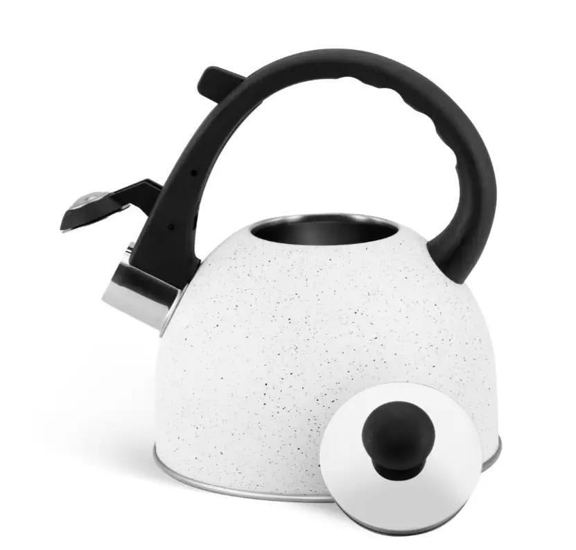 Чайник зі свистком для індукційної плити Edenberg EB-1973 1,5 л Білий (2530556637) - фото 1