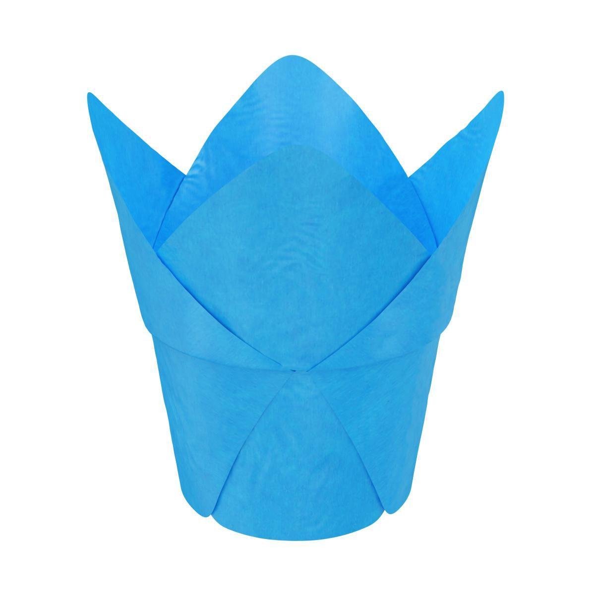 Форма для випічки з підсилювачем для кексів/капкейків Тюльпан паперові Синій (19573331) - фото 1 Форма для випічки з підсилювачем для кексів/капкейків Тюльпан паперові Синій (19573331) - фото 1