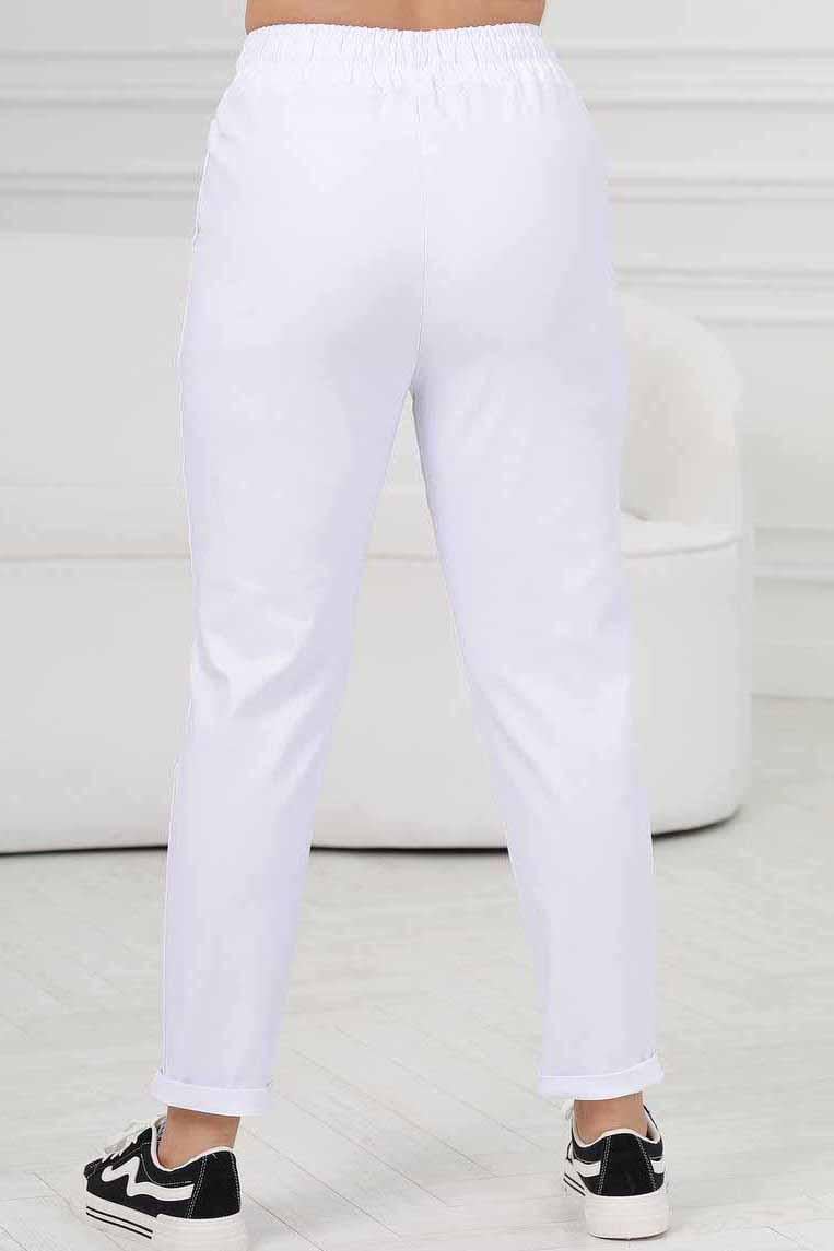 Штани жіночі р. 54-56 Білий (188085) - фото 3 Штани жіночі р. 54-56 Білий (188085) - фото 3