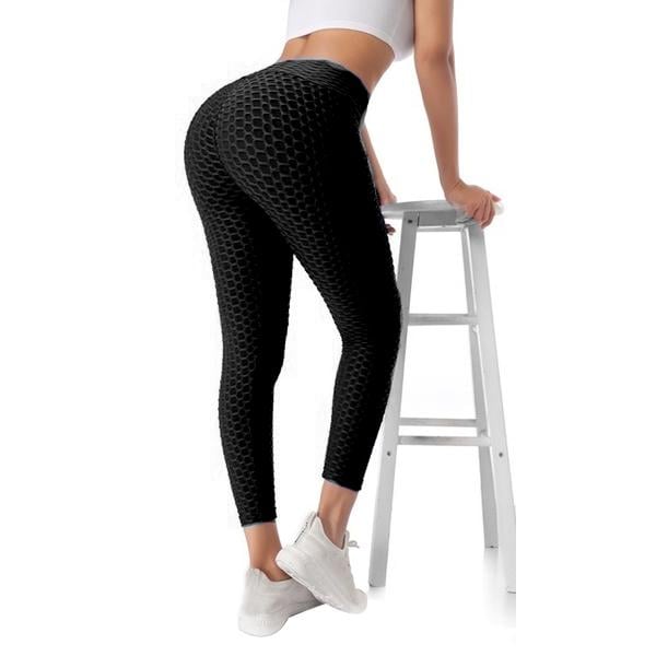 Лосины в рубчик с эффектом Push Up L Черный (TV-802) - фото 5