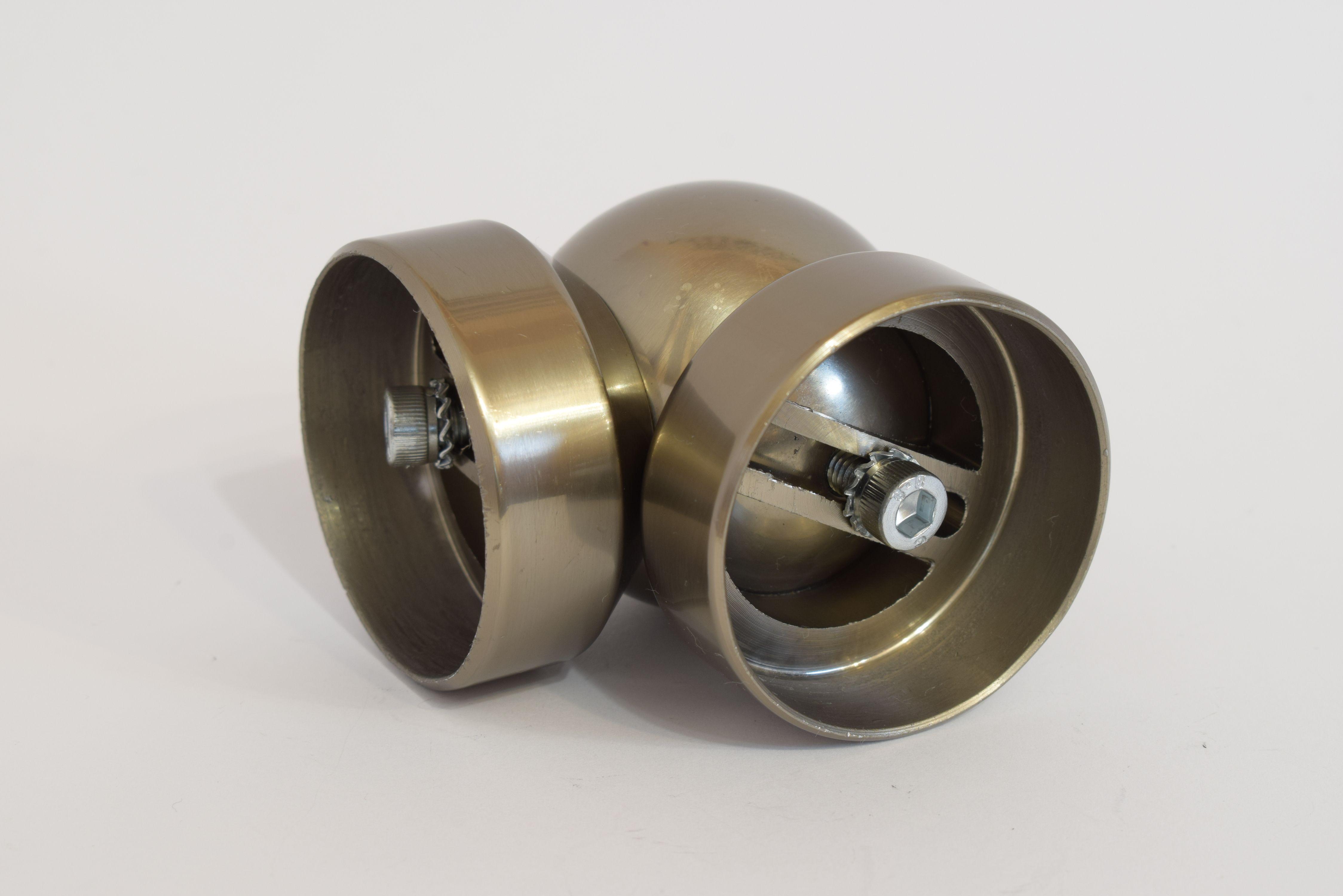 Поворот поручня з регулюванням до алюмінієвих поручнів тип коло Шампань (10523ш)