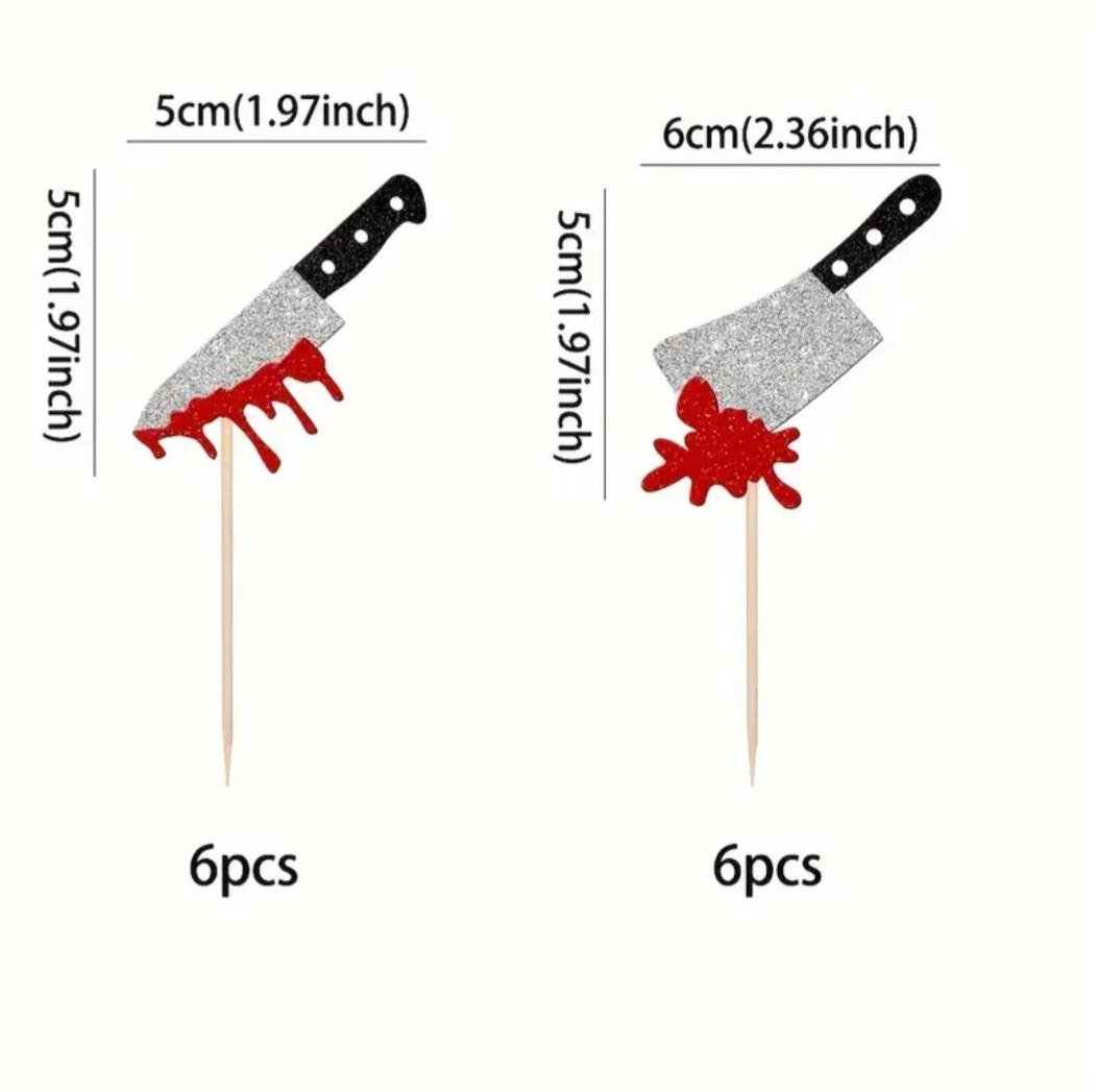 Шпажки для Хэллоуина с декором 12 шт. One size Разноцветный (481067) - фото 3 Шпажки для Хэллоуина с декором 12 шт. One size Разноцветный (481067) - фото 3
