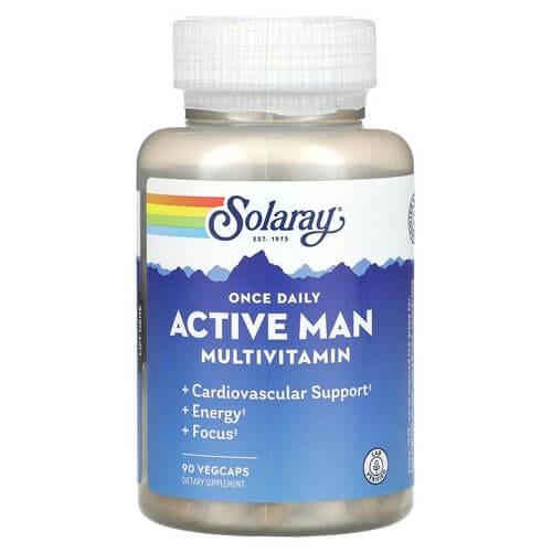 Витамины для мужчин Solaray Once Daily Active Man Multivitamin 90 VegCaps (SOR-20055)