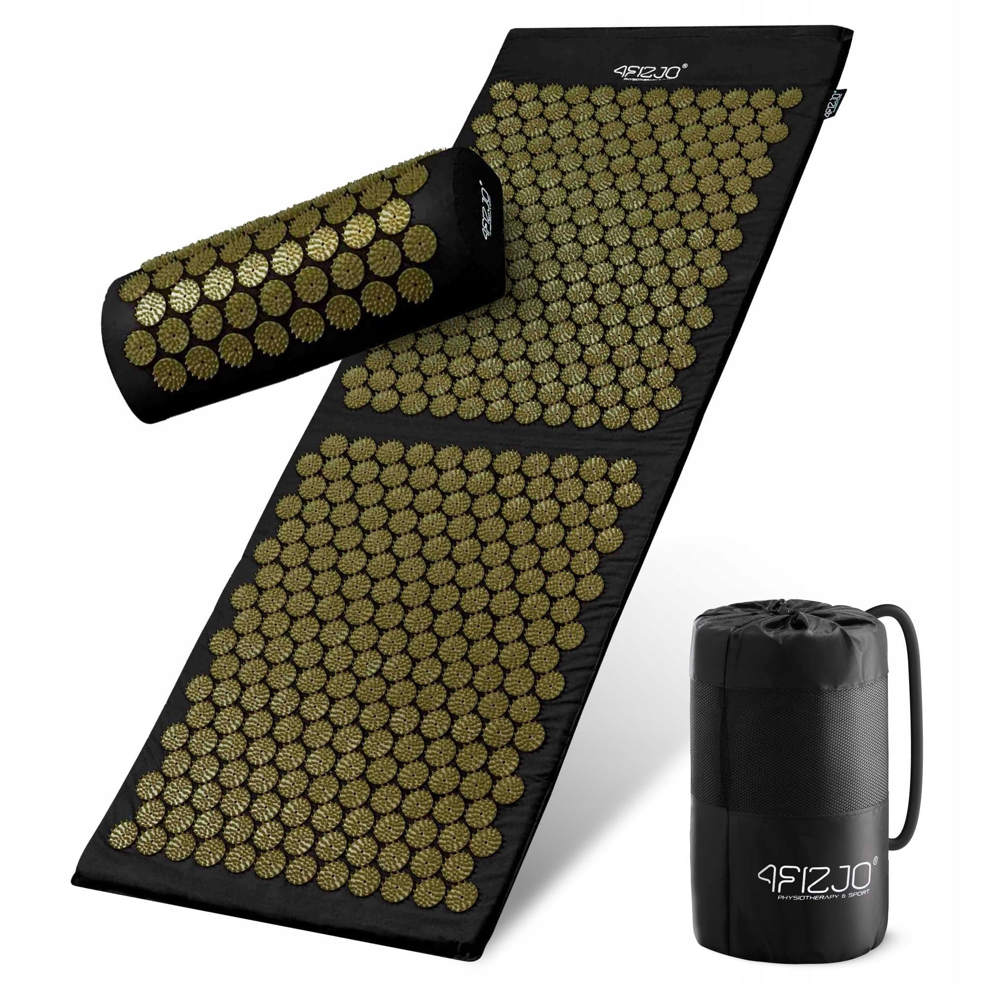 Коврик акупунктурный с валиком 4FIZJO Classic Mat XL Аппликатор Кузнецова Black/Gold (P-5907739315052) Коврик акупунктурный с валиком 4FIZJO Classic Mat XL Аппликатор Кузнецова Black/Gold (P-5907739315052)