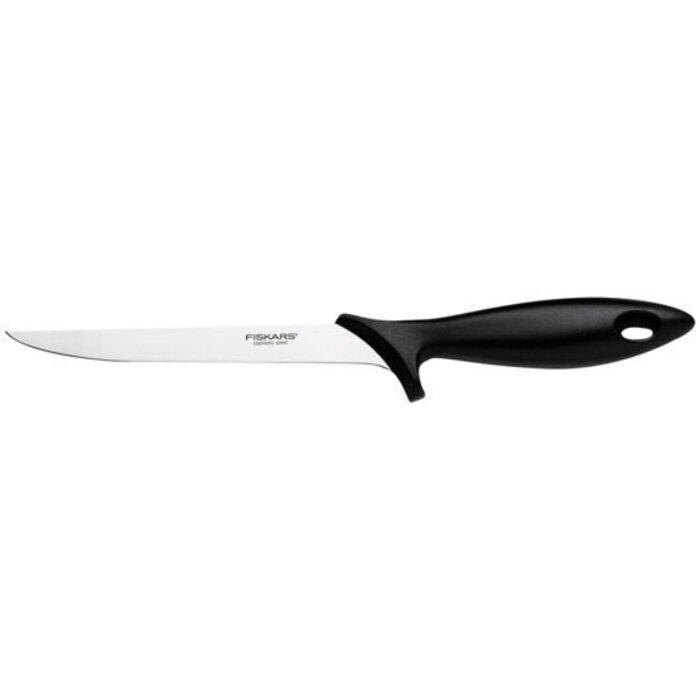 Кухонный нож филейный с гибким лезвием Fiskars Essential 17,6 см нержавеющая сталь/пластик (2649592)