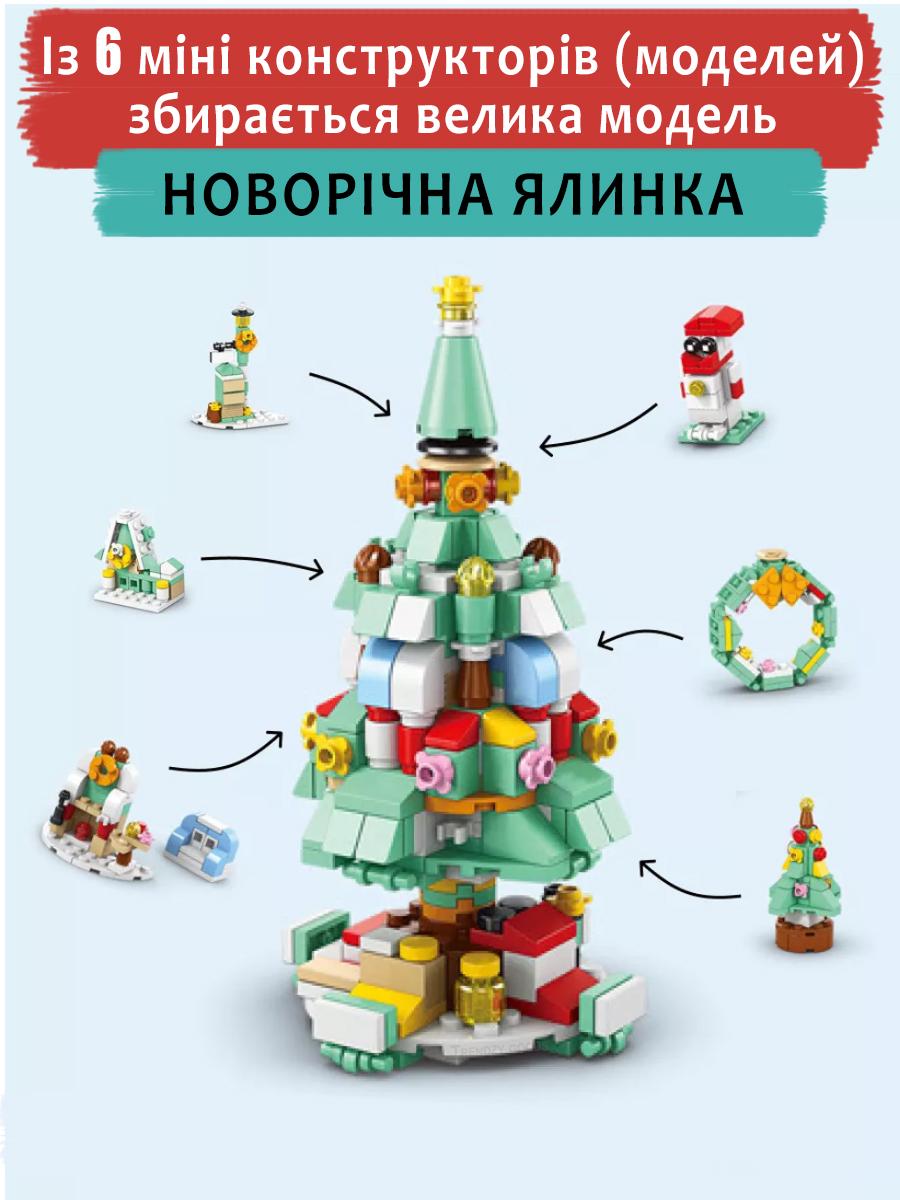 Конструктор Адвент-календар Merry Christmas & Happy New Year на 1123 деталі на 28 моделей (29696309) - фото 3