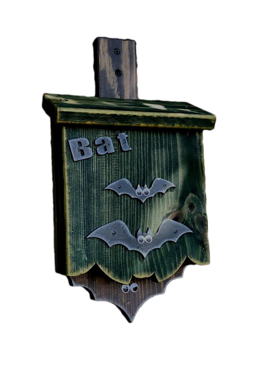 Дом для летучих мышей Сибелла подвесной 30х20х6,5 см Темно-Зеленый - фото 2 Дом для летучих мышей Сибелла подвесной 30х20х6,5 см Темно-Зеленый - фото 2