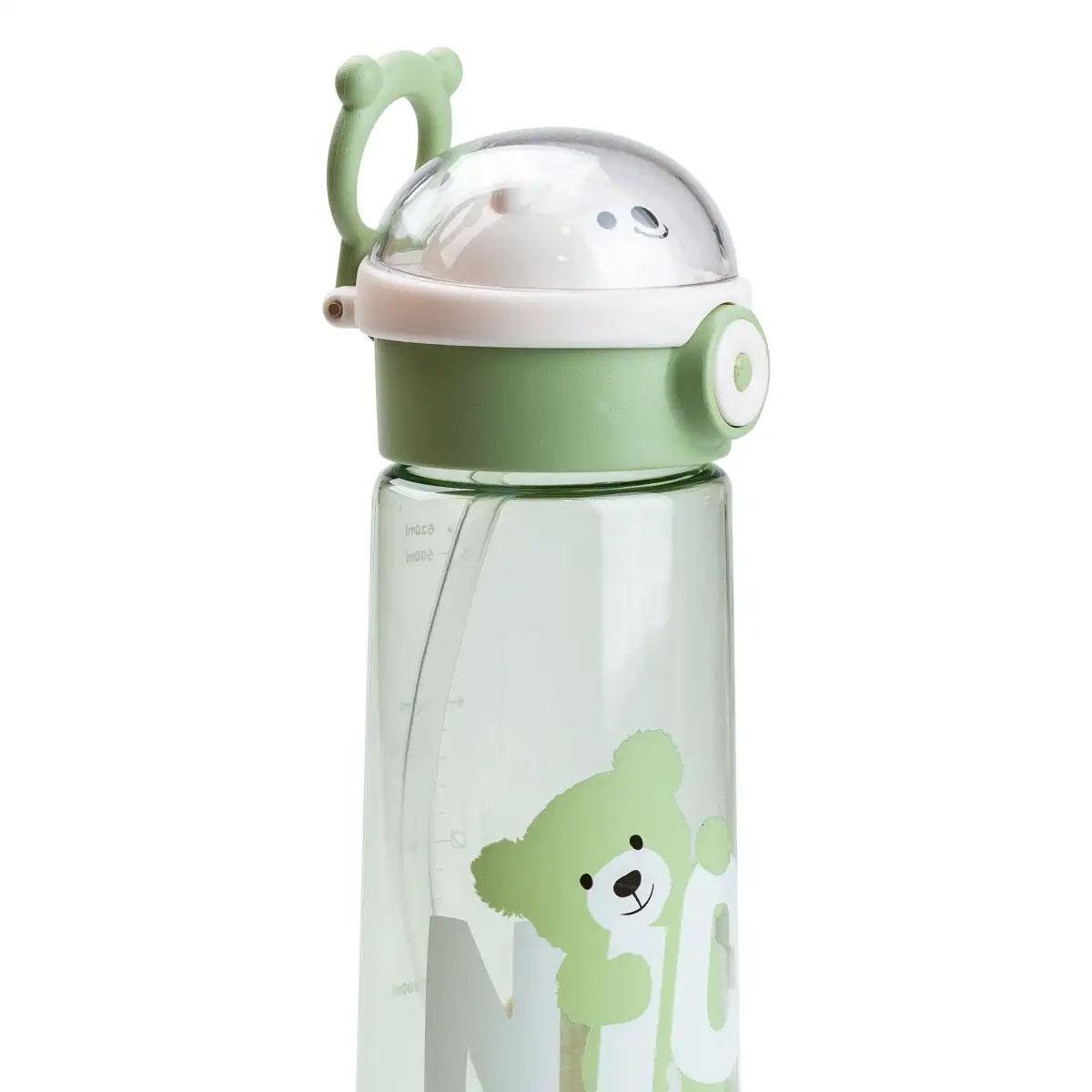 Пляшка для води 620 мл з трубочкою багаторазова Зелений (HP17300GR) - фото 3 Пляшка для води 620 мл з трубочкою багаторазова Зелений (HP17300GR) - фото 3