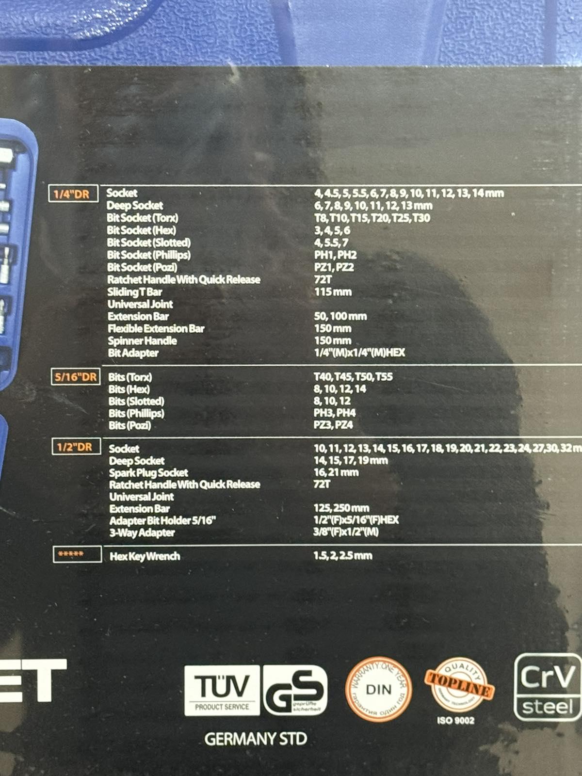 Набір інструментів KING ROY 6 гранний 94 пр. (30854) - фото 6