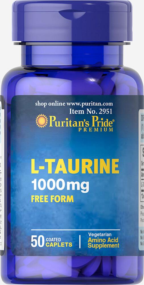 Таурин Puritan's Pride 1000 мг 50 таблеток (00000001182)