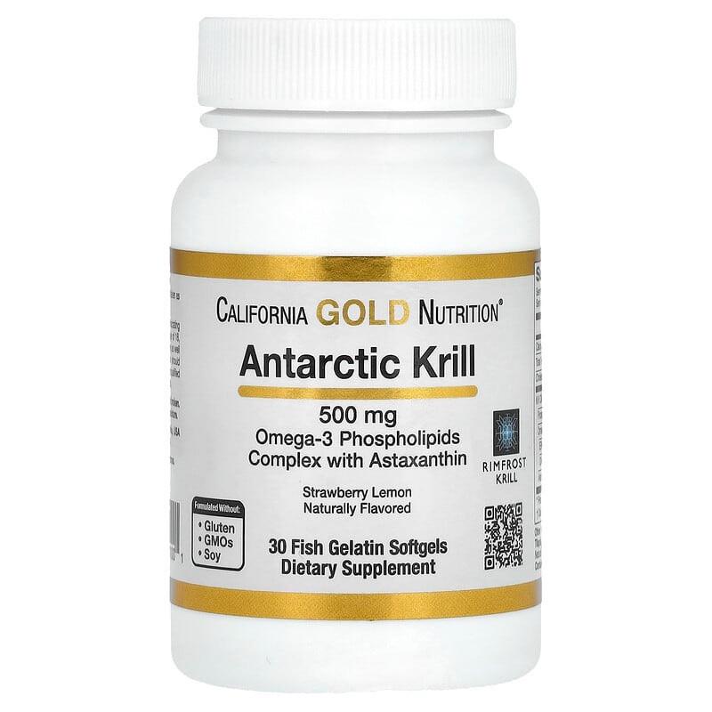 Масло криля з астаксантином California Gold Nutrition Antarctic Krill Oil 30 капс. 500 мг (1327977968)