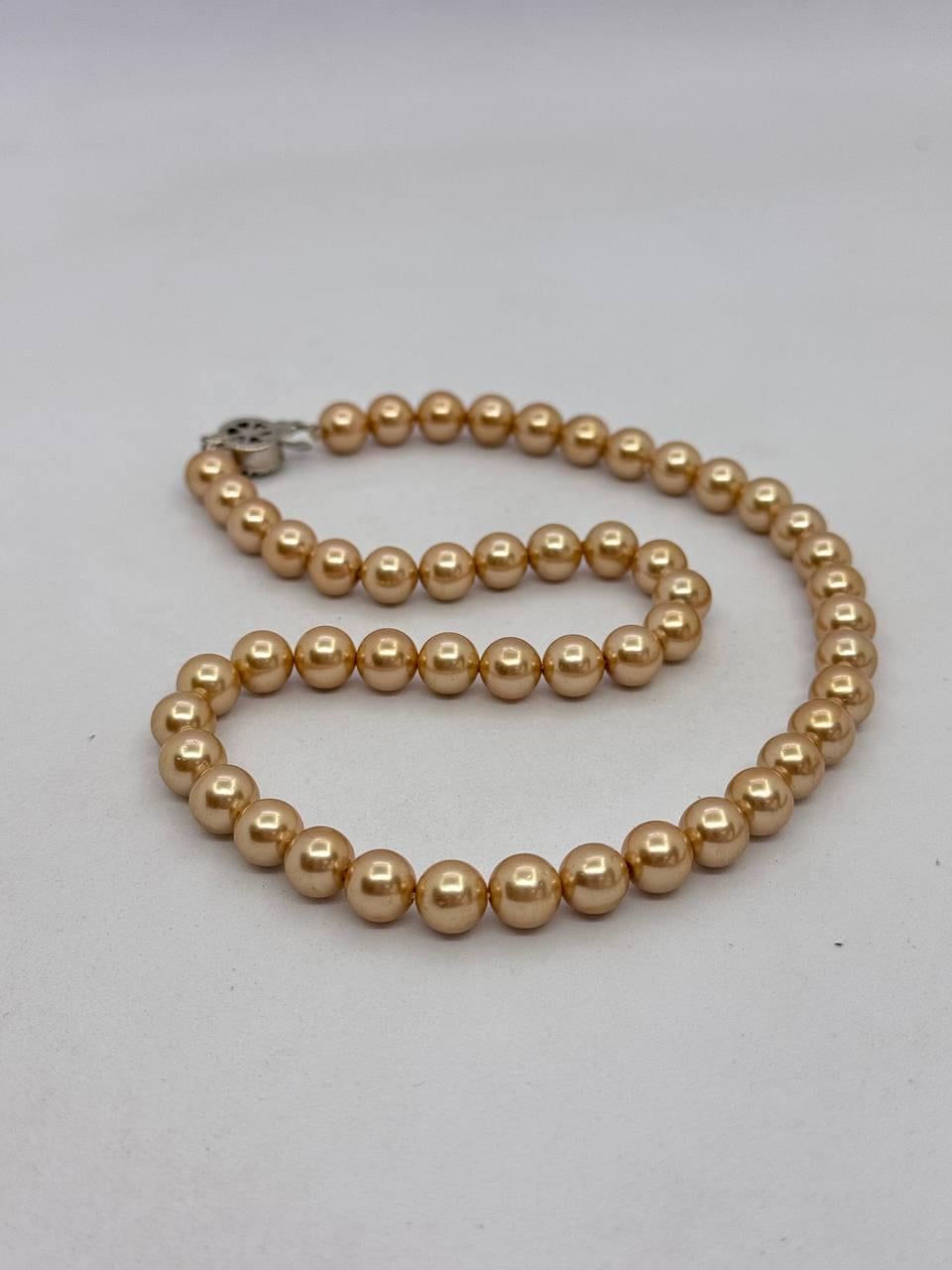 Бусы майорка 40 см Коричневый (12361)