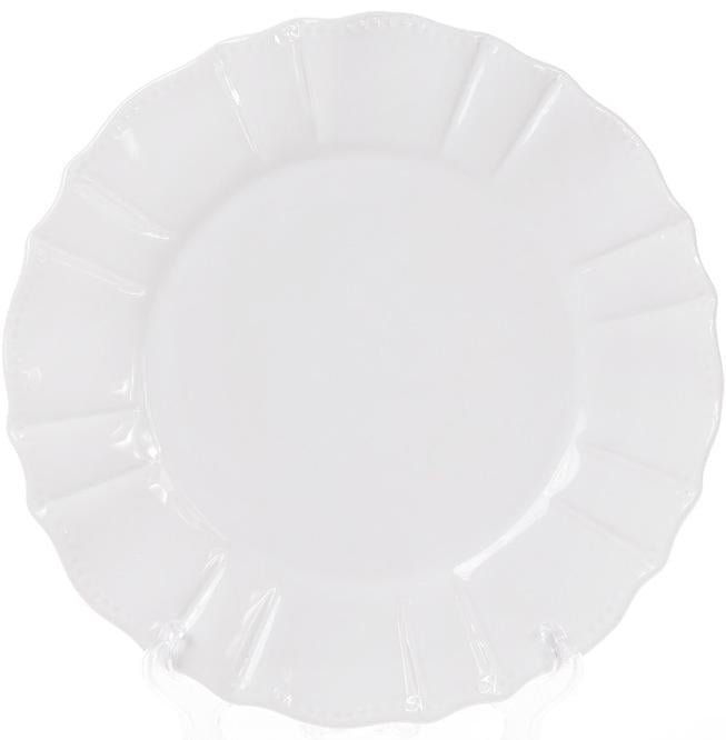 Набор обеденных тарелок Leeds Ceramics SUN Ø 26 см каменная керамика 6 шт. Белый (BD-931-180)