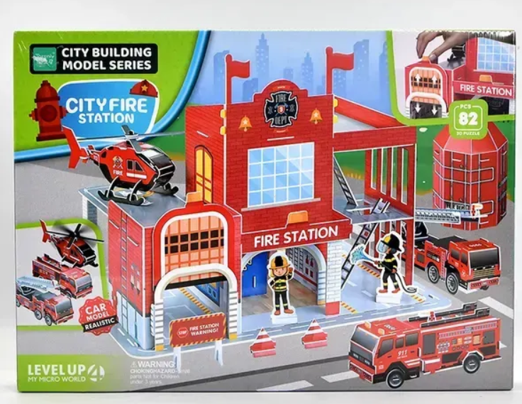 Пазлы 3D Пожарная станция 8022 60 82 эл. (139841) Пазлы 3D Пожарная станция 8022 60 82 эл. (139841)