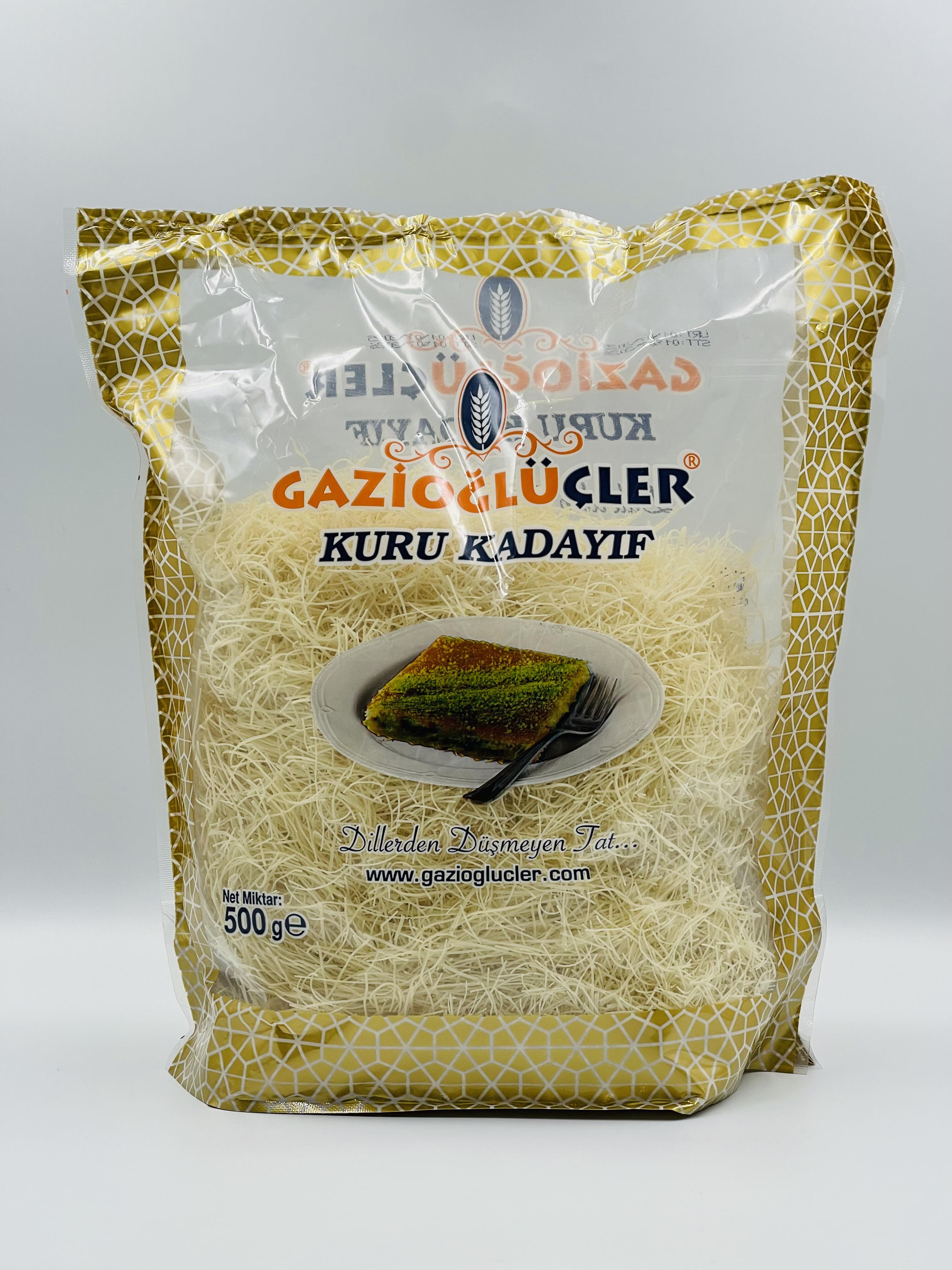 Тесто нежареное Катаифи GAZIOĞLÜÇLER для дубайского шоколада 0,5 кг (28276336)