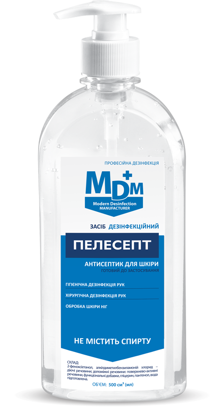 Безспиртовий дезінфекційний засіб MDM Пелесепт 500 мл (3853)