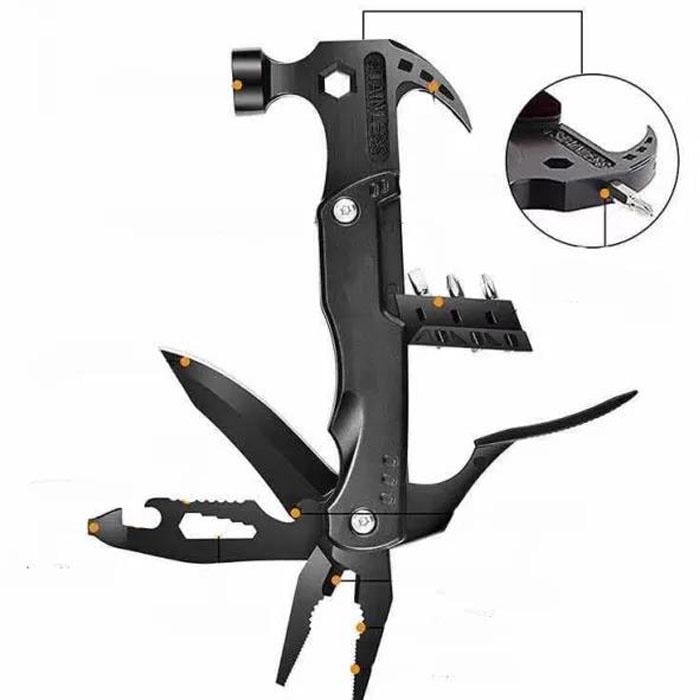 Мультитул-молоток Traveler MS-017 F-3 12в1 Black (00000010844) - фото 6 Мультитул-молоток Traveler MS-017 F-3 12в1 Black (00000010844) - фото 6