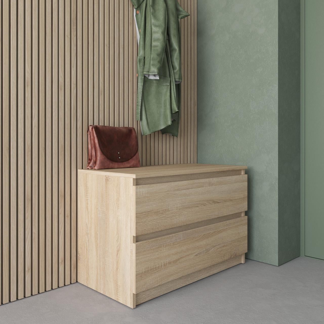 Комод VAYS 2 ящика 80х40х53 см Дуб сонома (30642294)