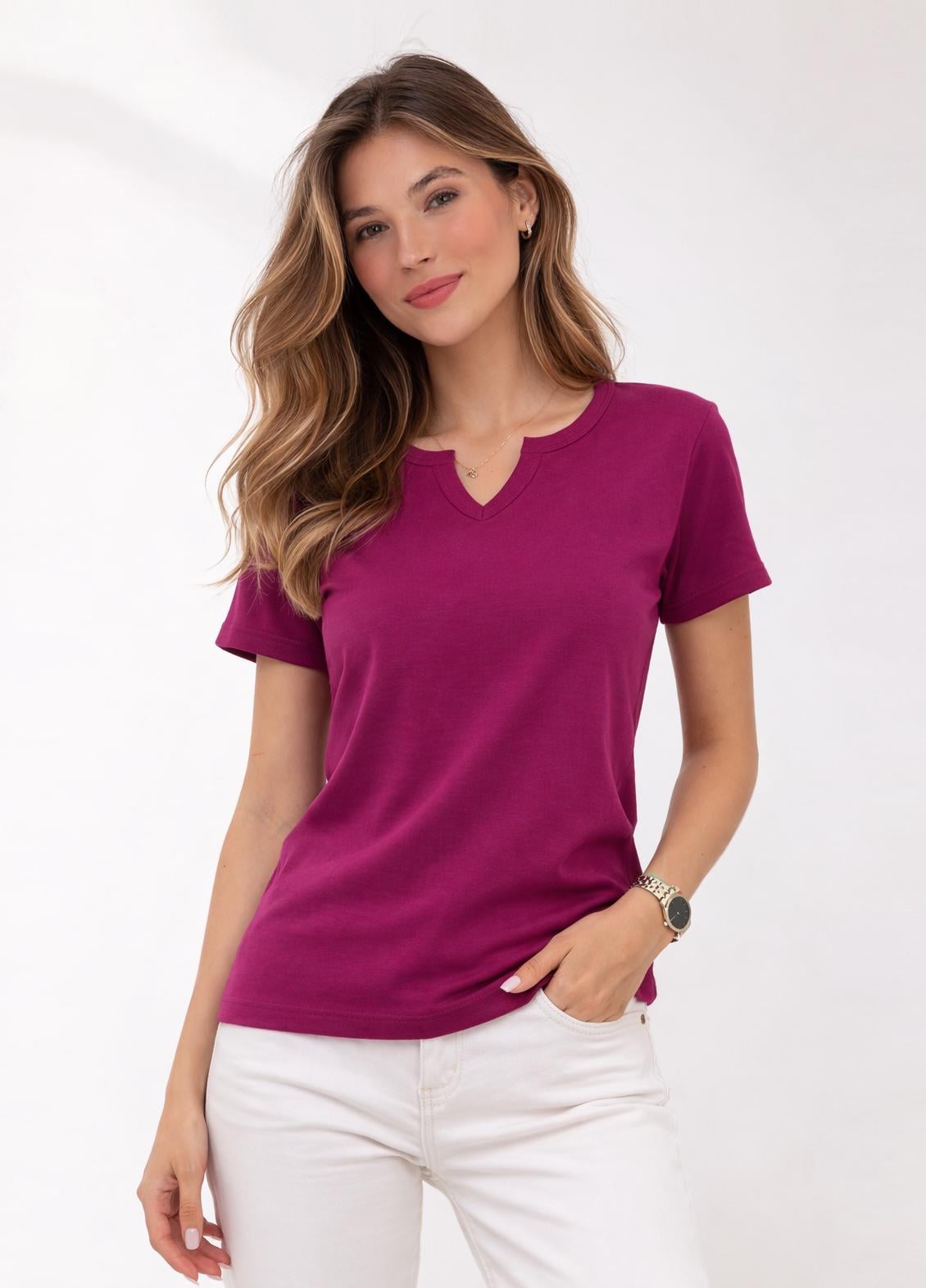 Футболка женская Наталюкс XL Фуксия (2123838247151)