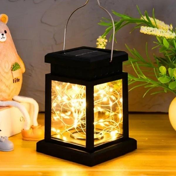 Підвісний світильник для вуличного освітлення працює на сонячній батареї 2 шт. (L00089) - фото 3 Підвісний світильник для вуличного освітлення працює на сонячній батареї 2 шт. (L00089) - фото 3