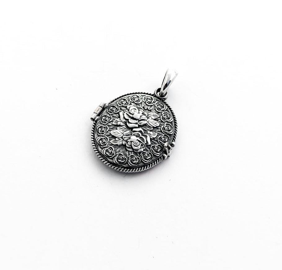Кулон открывающийся Maxi Silver 8324 с цветами (88324)