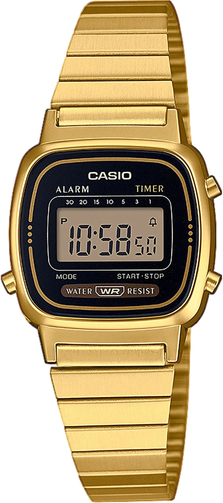 Наручные часы женские Casio LA670WEGA-1EF Lady Vintage с подсветкой
