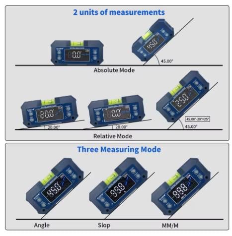Уровень механически-цифровой Shahe 95x45 мм (535066) - фото 6 Уровень механически-цифровой Shahe 95x45 мм (535066) - фото 6