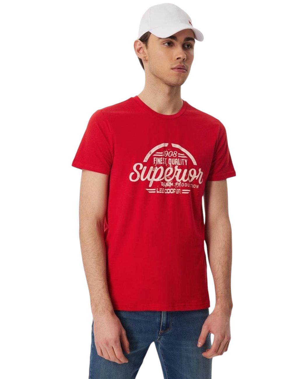 Футболка мужская Lee Cooper Joseph 232LCM242073RED XXL Красный (8682272445288) Футболка мужская Lee Cooper Joseph 232LCM242073RED XXL Красный (8682272445288)